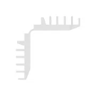 Brixwell Flex Corner Keys With Plastic 9/16" Size White Finish Pack Of 100. Fixed Price $23.00.