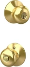 Schlage Plymouth Keyed Entry Panic Proof Door Knob Set F51A. Fixed Price $21.99.