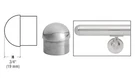 Crl HR15DPS Polished Stainless Dome End Cap For 1-1/2" Tubing. Fixed Price $23.50.