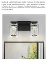 2-LIGHT Bathroom Fixtures Crystal Vanity By Kudos. Fixed Price $6.99.