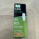Maxlite 3G9LED27 Bulb 3W Pin Halogen Replacement 270 Lumens. Fixed Price $10.77.
