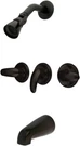 Kingston Brass KB235LL Tub Shower Faucet With 3-LEGACY Lever Handle. Fixed Price $172.22.