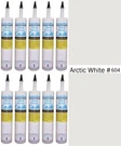 Lot Of 10 Colorfast Sanded Tile & Grout Caulk Polyblend #640 Arctic White. Fixed Price $89.99.