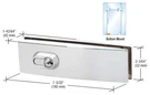 Crl CPL205PS Polished Stainless Steel Curved European Patch Door Lock. Fixed Price $116.59.