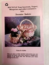 Basket Liner Covers Fabric Recycle Containers Craft Sewing Pattern Uc Jmc. Fixed Price $11.99.