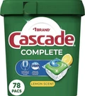 Cascade Complete Dishwasher Detergent Pods Lemon Scent 78 Count. Fixed Price $19.94.