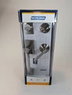 Schlage Front Entry Handleset Satin Nickel F60 V Cen 619 Lat Open Box Complete. Fixed Price $59.99.