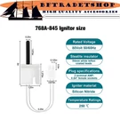 For White-rodgers 768A-845 Hot Surface Igniter, 80V 48TA51. Fixed Price $31.85.