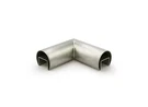 Roll Formed Cap Rail Corner 90 Degree Horizontal 1-1/2" Diameter Brushed St. Fixed Price $48.75.