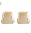 Pair Royal Designs Rectangle Cut Corner Shades BSO-710 Eggshell. Fixed Price $130.00.