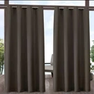 54"X84" Cabana/chocolate Grommet Top Solid Curtain Panel, Exclusive Home. Fixed Price $38.99.