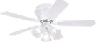 Westinghouse 7231400 Contempra Trio Indoor Ceiling Fan With Light, 42 Inch, Wht. Fixed Price $94.00.