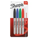 Sharpie Fine Point Permanent Markers Assorted Set Of 4 Brand New. Fixed Price $10.97.