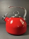 Chantal Limited Edition 1.8QT Classic Tea Kettle Apple Red Harmonica Whistle. Fixed Price $90.00.