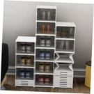 Yiihaa 6 Tier Shoe Rack Storage Box Size Up 14, No Assembly Whtie. Fixed Price $41.34.