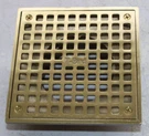 Thunderbird A6SQ - 6" X Square Brass Grate For BD6 Series Drains. Fixed Price $84.49.