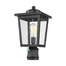 Dusk To Dawn Outdoor Post Lights Seeded Glass Lamp Fixture Black F.... Fixed Price $84.17.
