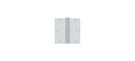 Deltana S35-26 3-1/2" X Square Corner Hinge Pair Bright Polished Chrome. Fixed Price $11.30.