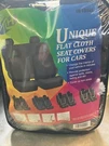 Tlh Fh FB032 Black Unique Flat Cloth Car Seat Cover W/ 4 Detachable. Fixed Price $15.00.