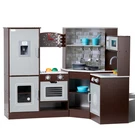 Vevor Kitchen Playset Kids Pretend Cooking Toy 24 Piece Accessories Brown. Fixed Price $146.99.