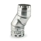 American Metal Products 3EAL Adjustable Vent Elbow 3" Aluminum 90 Double Wall. Fixed Price $22.95.