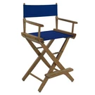 Casual Home Extra-wide Premium 24 American Oak Directors Chair Natural Frame Wit. Fixed Price $110.06.