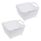 Improvements 2-GALLON Collapsible Tubs With Drain Spouts Bpa Free White 2-PACK. Fixed Price $24.99.