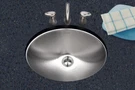 Houzer Opus 18" Stainless Steel Undermount Oval Bowl Bathroom Sink CH-1800-1. Fixed Price $160.55.
