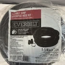 Everbilt Flexible Discharge Hose Kit 1-1/4 In 24 Ft With Adapter & Clamp. Fixed Price $102.76.