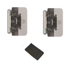 2-PK Amerock Satin Nickel 1/2 In. Overlay Double Demountable Cabinet Hinge (1B). Fixed Price $19.98.