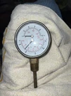 Vintage Large 1953 Winters Temperature Steam & Pressure Gauge. Fixed Price $54.95.