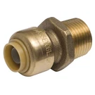 Sharkbite U118LFA 200 Psi Brass Connector 3/8 Push X 1/2 Mpt Dia. In.. Fixed Price $11.77.