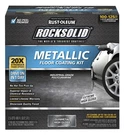 Rocksolid Metallic Floor Coating Kit, Gun Metal, High Gloss, 80 Oz - 299743. Fixed Price $158.53.