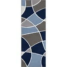 Better Homes & Gardens Indoor Blue Geo Area Rug, 22" X 60". Fixed Price $20.77.