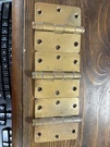 3 Vintage Antique Stanley Hager 1/2 X Rounded Hvy Dutybrass Door Hinges. Fixed Price $9.95.