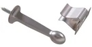 Satin Chrome Rigid Door Stop With Holder 1 Count. Fixed Price $12.86.