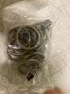 Rod Desyne 1928-014 Antique Brass Curtain Rings With Clips (set Of 10). Fixed Price $11.47.
