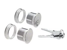 Crl Brushed Stainless Steel Keyed Cylinder And Dummy Combo Lock. Fixed Price $38.22.