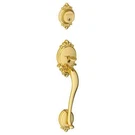 Schlage Brookshire Exterior Keyed Handleset Single Cylinder Polished Brass. Fixed Price $62.49.