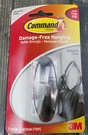 3M Command Medium Hook Decorative Designer Hanger 17081 New, Brushed Nickel. Fixed Price $6.36.
