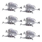 Halo H7 6" New Construction Aluminum Recessed Housing For Ceiling 6-PACK. Fixed Price $49.99.