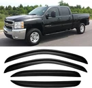 Window Rain Guards For 2007-2013 Silverado/sierra Crew Cab, Dark Smoke. Fixed Price $56.98.