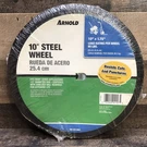 Arnold 10" X 1.75" Steel Wheel 80 Lb. Load Rating 1/2 Bearing Hub 490-323-0001. Fixed Price $16.95.