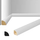 ART3D White Mdf Wall Trim Molding - 4 Pieces PACK,96" Length. Fixed Price $59.99.