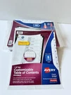 Avery 11132 Customizable Table Of Contents Dividers 8 12 Pack Lot Sealed. Fixed Price $8.99.