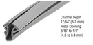 Crl GC723M Glazing Vinyl 17/64" - 1000' Roll Gray. Fixed Price $292.70.