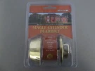 Guard 281 Hdpb Single Cylinder Deadbolt Brass. Fixed Price $8.00.
