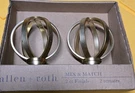 Allen + Roth Curtain Rod End Caps Brushed Gold Finish. Fixed Price $14.24.