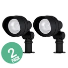 2-PACK Hampton Bay Led Low Voltage Spotlight Metal Black Landscape Lights 20W. Fixed Price $32.91.