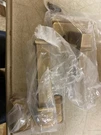 Solid Brass Dummy Interior Door Set W/sculpted Square Lever Handle -right. Fixed Price $31.75.